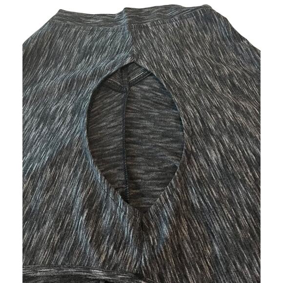 BCG PLUS COLD SHOULDER CAP SLEEVE SCOOP NECK BLOUSE, WOMENS, 3X, HEATHER GREY - Picture 8 of 12